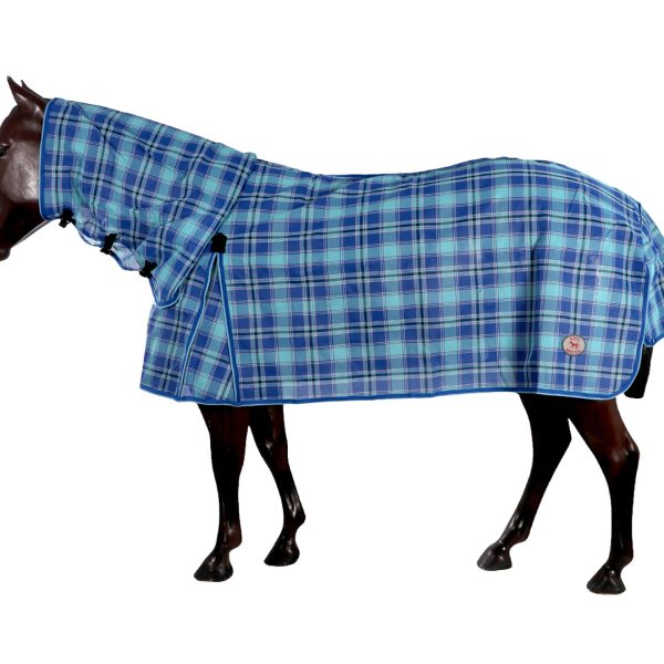 Kool Master PVC Shade Mesh Horse Rug Combo - Blue